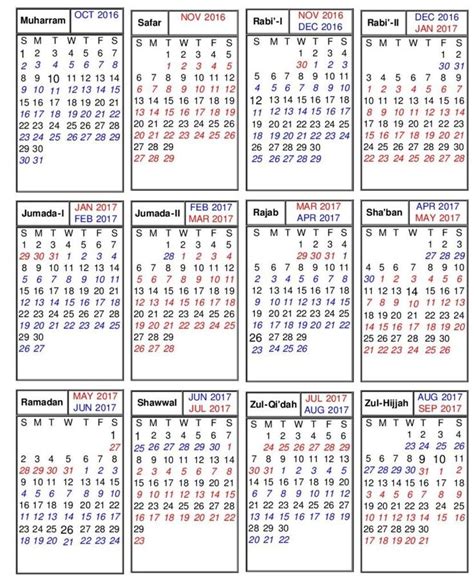 Islamic Hijri Calendar 2024 - Calendar 2024 All Holidays