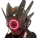 Amazon.com: Marikito Cyberpunk Mask Helmet Futuristic Mask Techwear Mask Sci Fi Mask Gothic Mask ...