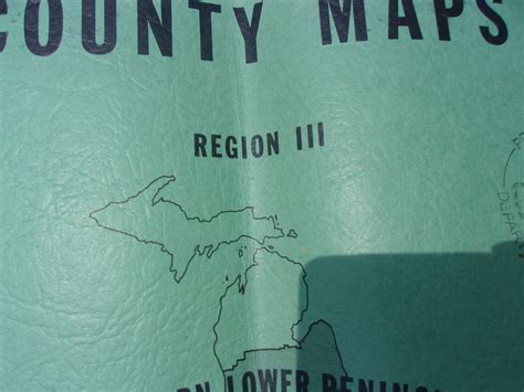 Michigan Maps Michigan County Maps Map Folio from 1961 | Etsy