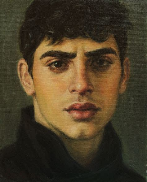 Portrait Painting of a Handsome Man Original Oil Emotional - Etsy | Portrait painting, Portrait ...