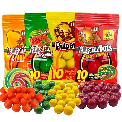 Buy Sweet and Spicy Pulparindo Mexican Candy, Colorful Bite Size Hard ...