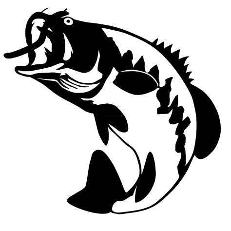 Bass Fishing Decal - Bass Fishing Sticker - 2212 - Waterfowldecals