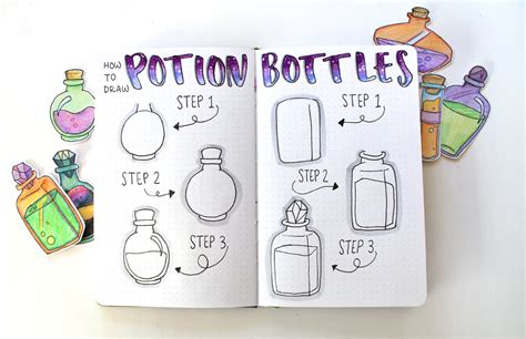 How to Draw Potion Bottles for Halloween with Tombow USA