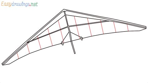 How to Draw a Hang Glider step by step - [7 Easy Phase]