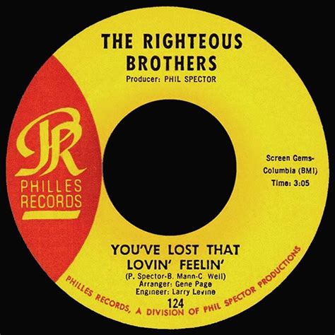 You've Lost That Lovin' Feelin' - The Righteous Brothers (1965) (With images) | Oldies music ...