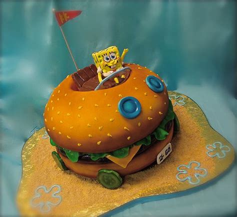 Spongebob Patty Wagon Cake