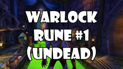 WARLOCK RUNE of HAUNT (UNDEAD) | World of Warcraft Classic Season of Discovery - YouTube