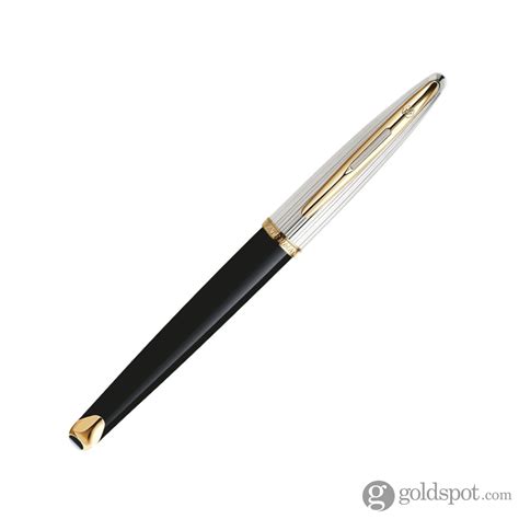 Waterman Carene Fountain Pen in Deluxe Black with Gold Trim - 18K Gold – Goldspot Pens