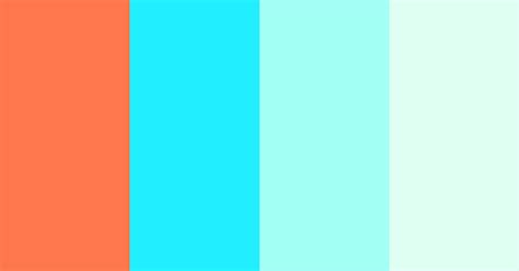 Coral On Blues Color Scheme » Light Blue » SchemeColor.com