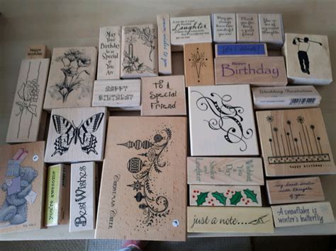 Rubber stamps for card making | in Pontefract, West Yorkshire | Gumtree