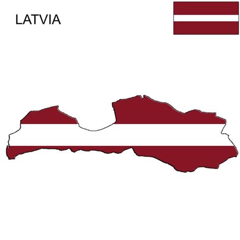 Latvia Flag Map and Meaning | Mappr