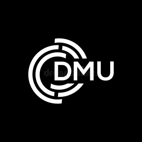 DMU Letter Logo Design on Black Background. DMU Creative Initials Letter Logo Concept Stock ...