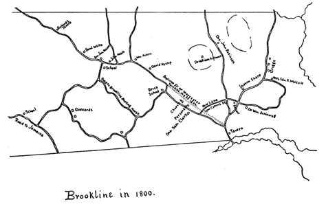 Three Glimpses of Brookline, In 1700, 1800; and 1900
