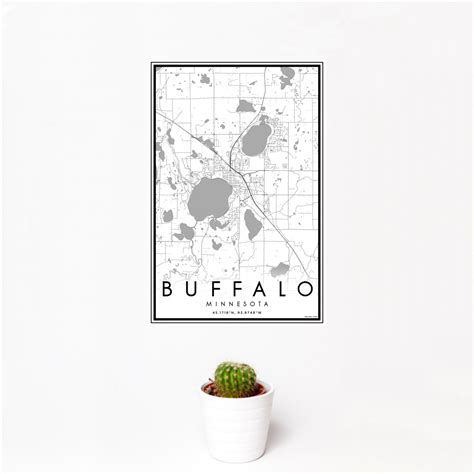 Buffalo - Minnesota Map Print in Classic — JACE Maps