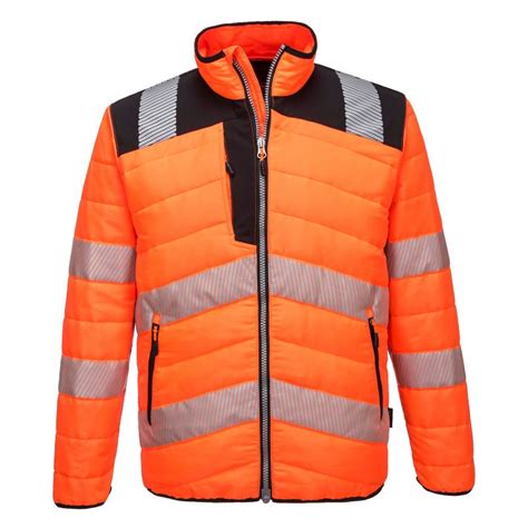 Portwest Hi-Vis Thermal Winter Baffle Jacket PW371 - Workwear.co.uk