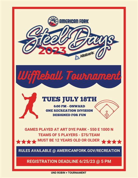 Wiffle Ball Tournament - Steel Days