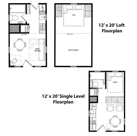 12 By 20 Cabin Floorplans 20 12x24 Tiny House Interior Magzhouse - KomikLord.com