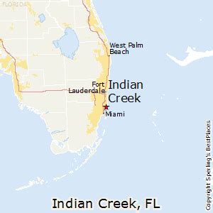 Indian Creek Florida Map | Draw A Topographic Map