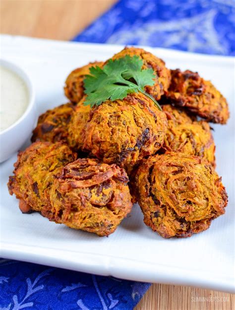 Oven Baked Onion Bhaji | Slimming Eats