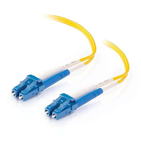 6.6ft (2m) LC-LC 9/125 OS2 Duplex Single-Mode PVC Fiber Optic Cable ...