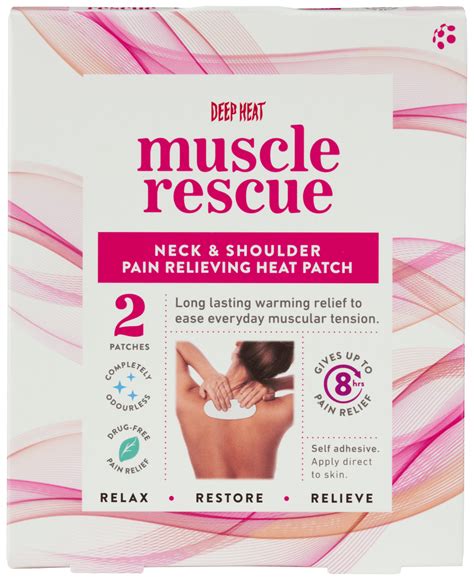 Neck & Shoulder Pain Relieving Heat Patch - Muscle Rescue - | Mentholatum