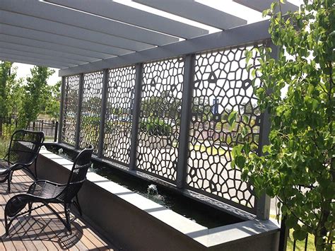 Decorative screens create privacy and shade for patios, decks, balconies, or wherever needed and ...