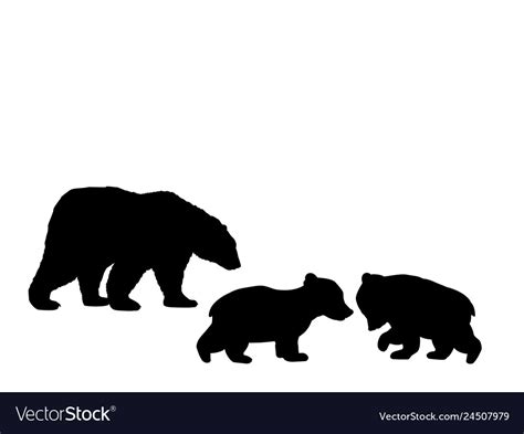 bear cub silhouette clip art 20 free Cliparts | Download images on Clipground 2023