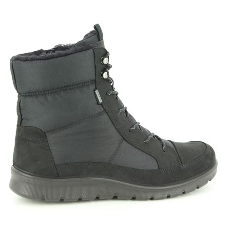 ECCO Babett Boot Gore 85 215553-51052 Black nubuck winter boots