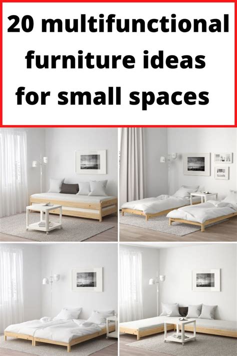 20 Multifunctional Furniture Ideas for Small Spaces | Beds for small ...