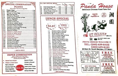 Panda House - Order Food Online - Chinese - 89 Main St - Meriden, CT - Reviews - Photos - Phone ...