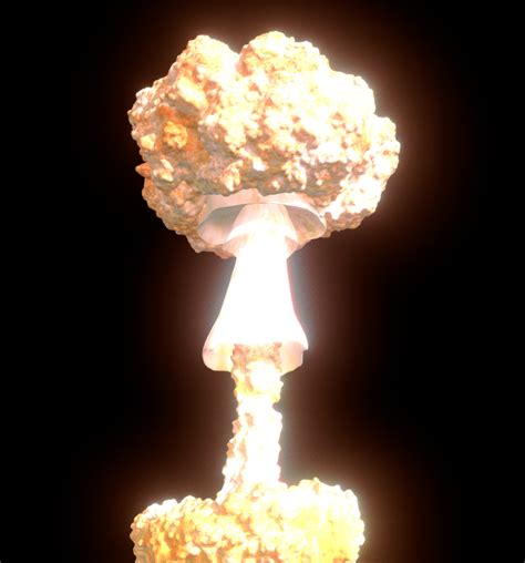 Nuclear Mushroom Cloud | CGTrader