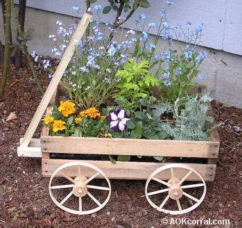 How to Build Wooden Wagon Planter Plans PDF Plans