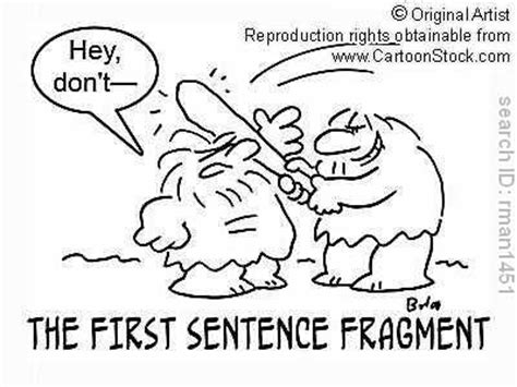 Sentence fragment comic | Speech-related pictures/comics | Pinterest ...