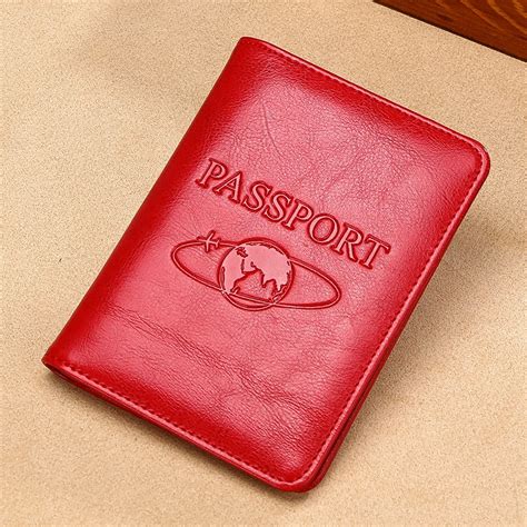 TP-8296 Multi-functional RFID Leather Travel Passport Holder (Red) – Alexnld.com