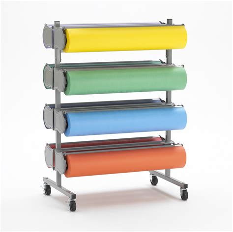 Deluxe 48" Eight Roll Horizontal Paper Dispenser Cutter Rola-Rack