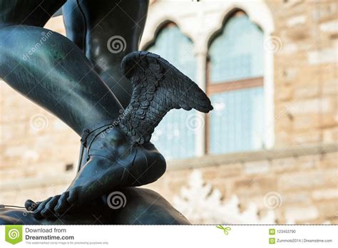 Close Up of the Mythological Winged Sandals Stock Photo - Image of ...