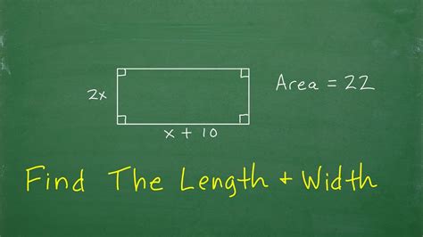 Find the Length and Width of the Rectangle – Algebra Practice - YouTube