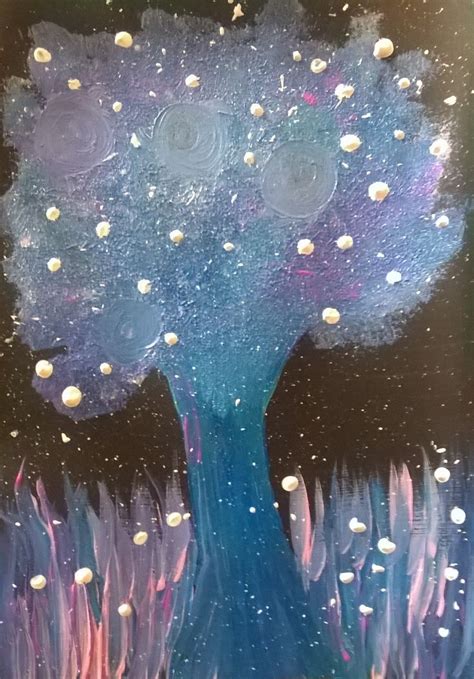 galaxy tree following theartsherpa tutorial :D | Painting, Color me, Color