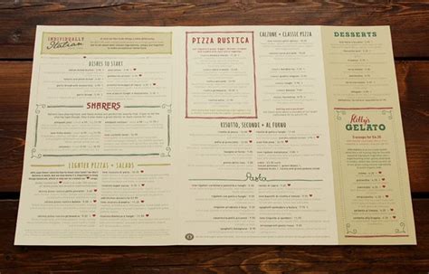 Art of the Menu: Zizzi | Restaurant menu design, Menu design, Coffee shop menu