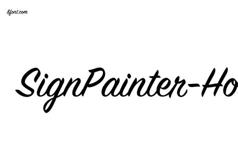 SignPainter-HouseScript - Free Font Download