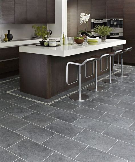 45+ Enchanting Kitchen Tile Flooring Image Collection - Decornish [dot] com | Grey kitchen floor ...