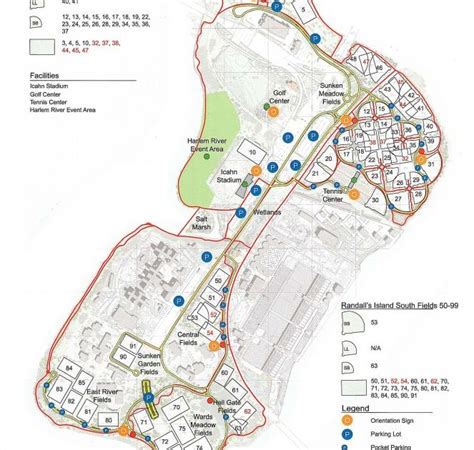 Randalls Island Field Map