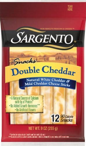 Sargento Snacks Double Cheddar Cheese Sticks, 12 ct / 9 oz - QFC