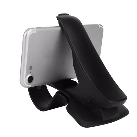 Universal Car Phone Holder Multi functional Clip Holder HUD Design Cradle Car Dashboard Mount ...