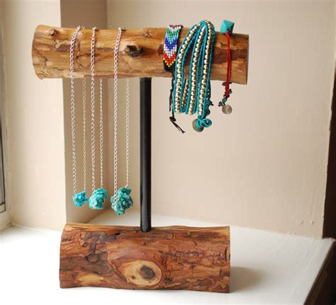 Wooden Necklace/Bracelet Holder Medium Display Stand Home