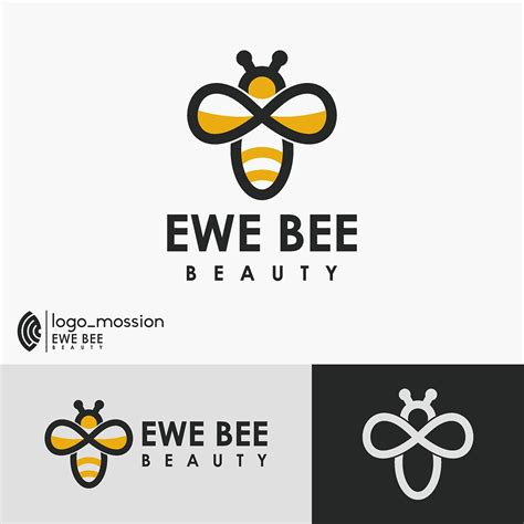 ewe bee beauty logo design on Behance