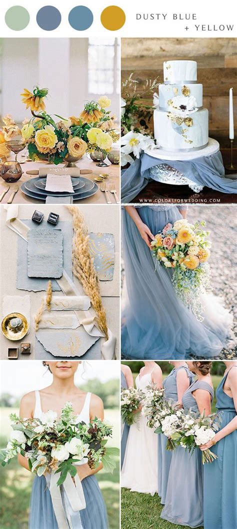 10 Dusty Blue Wedding Color Combinations for 2020 | Colors for Wedding ...