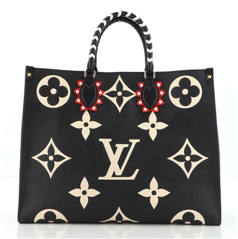 Louis Vuitton OnTheGo Tote Limited Edition Crafty Monogram Empreinte ...