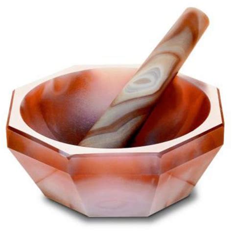 Giese™ Agate Mortar with Pestle Capacity: 200 mL | Fisher Scientific