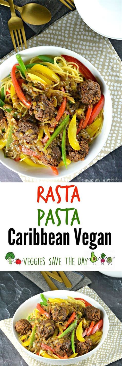 Rasta Pasta from Caribbean Vegan by Taymer Mason | Vegan soul food, Rasta pasta, Vegan dinner ...